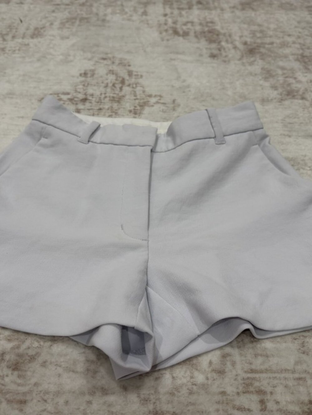 Aritzia Wilfred High Waisted Tailored Shorts Gray Size 2